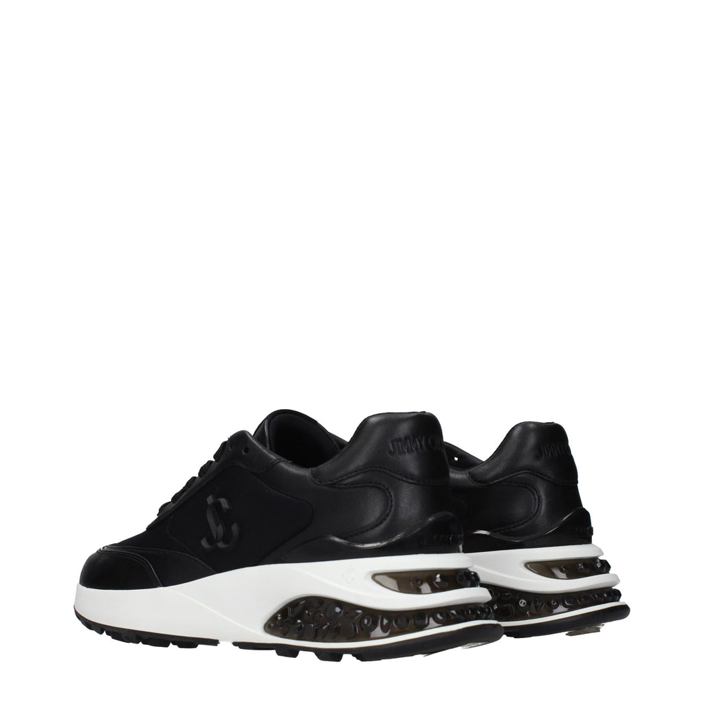 Jimmy Choo Black Athletic Sneakers for Women side view