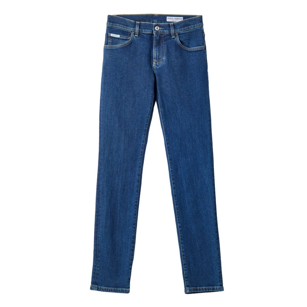 Dolce & Gabbana Blue Skinny Jeans for Men