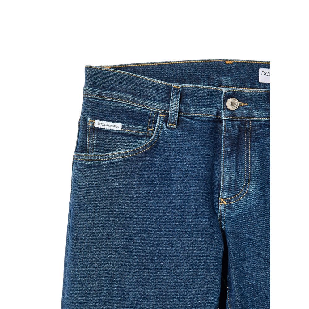 Dolce & Gabbana Blue Skinny Jeans for Men detail view