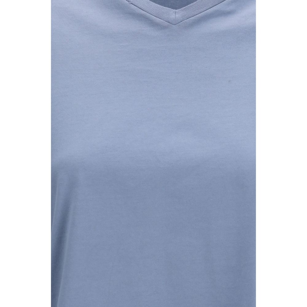 T-shirt en coton bleu RIER