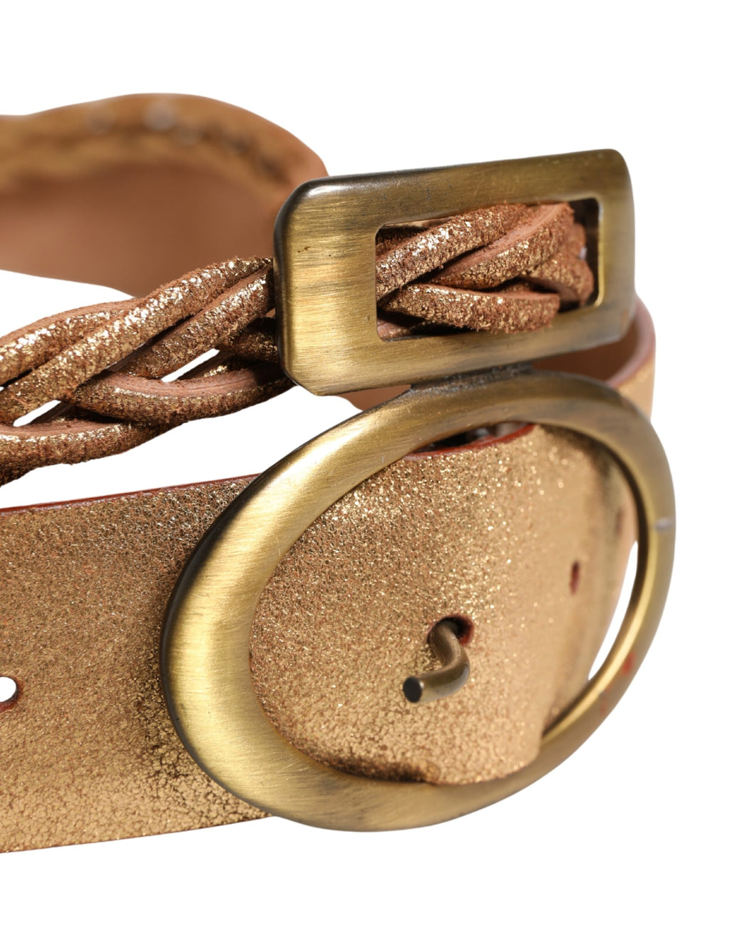 Ermanno Scervino Gold Belt for Women side view