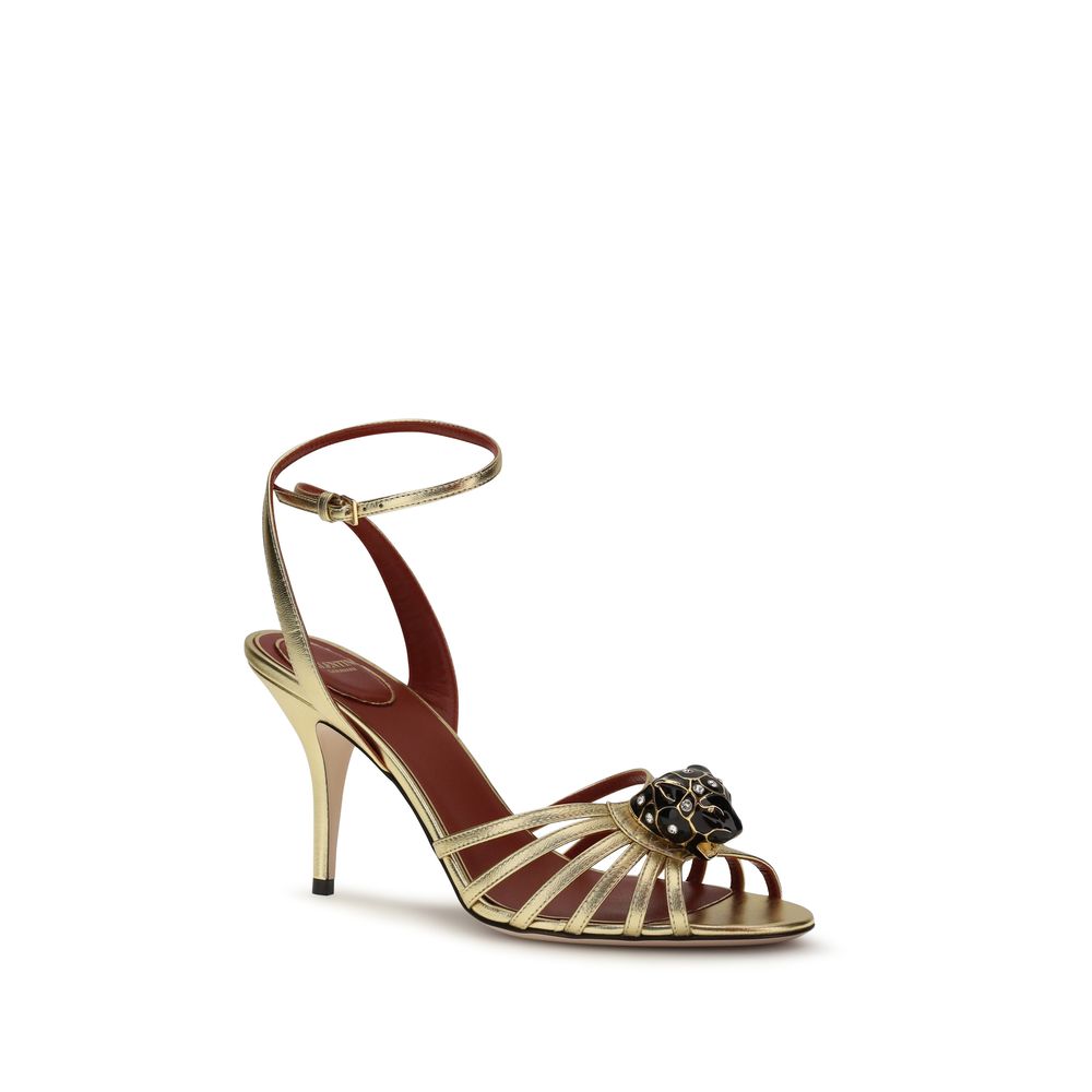 Valentino Garavani Gold Stiletto Heels for Women alternate view
