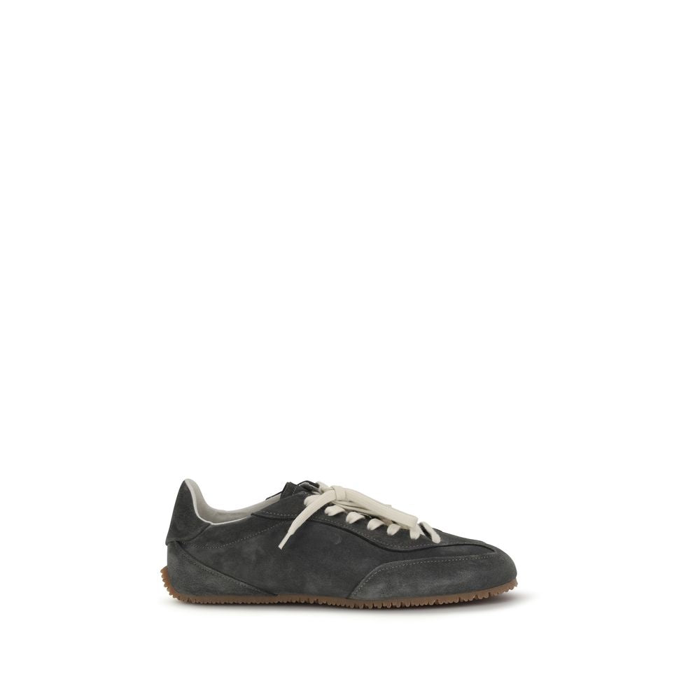 Baskets basses Axel Arigato en cuir de veau gris Bos Taurus