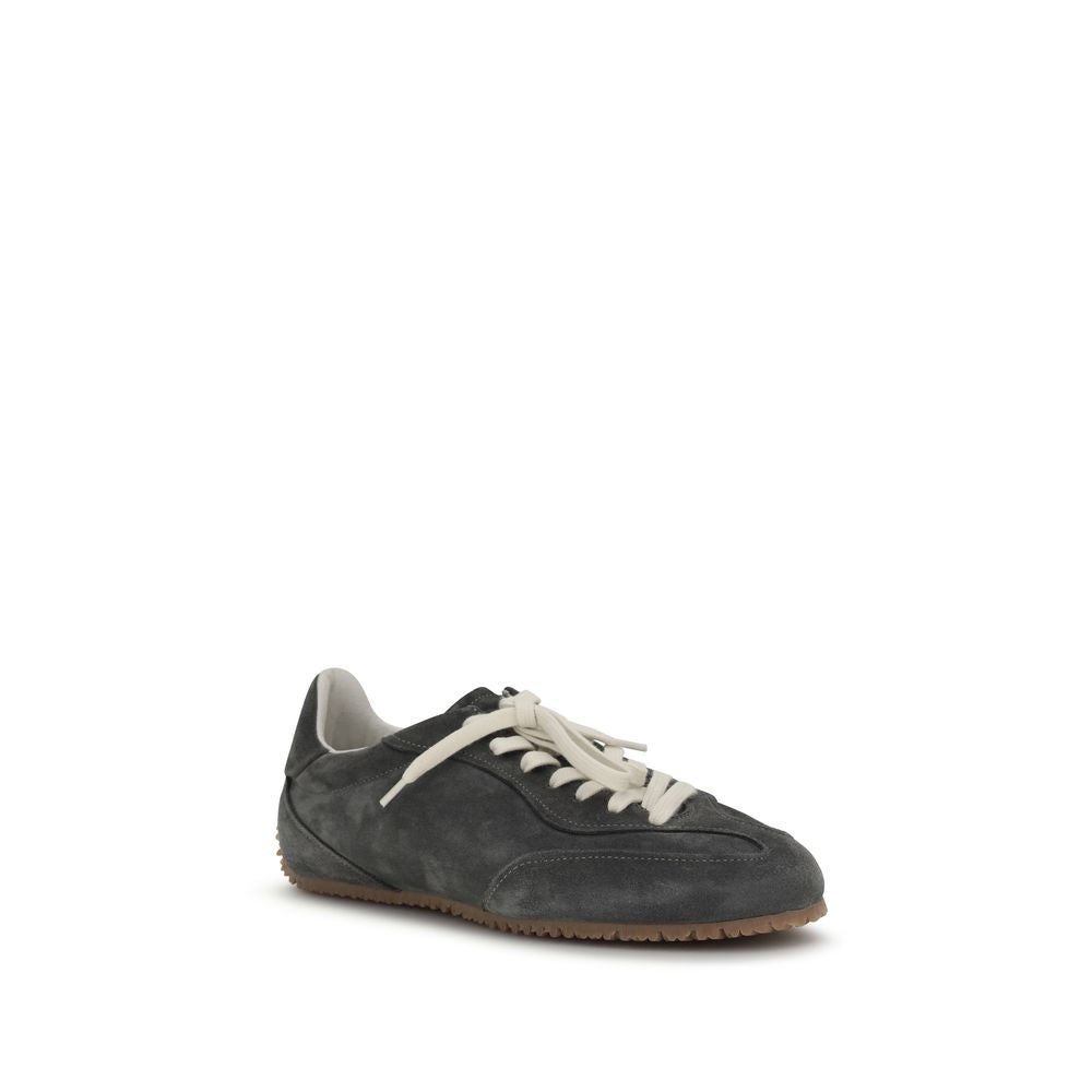 Baskets basses Axel Arigato en cuir de veau gris Bos Taurus