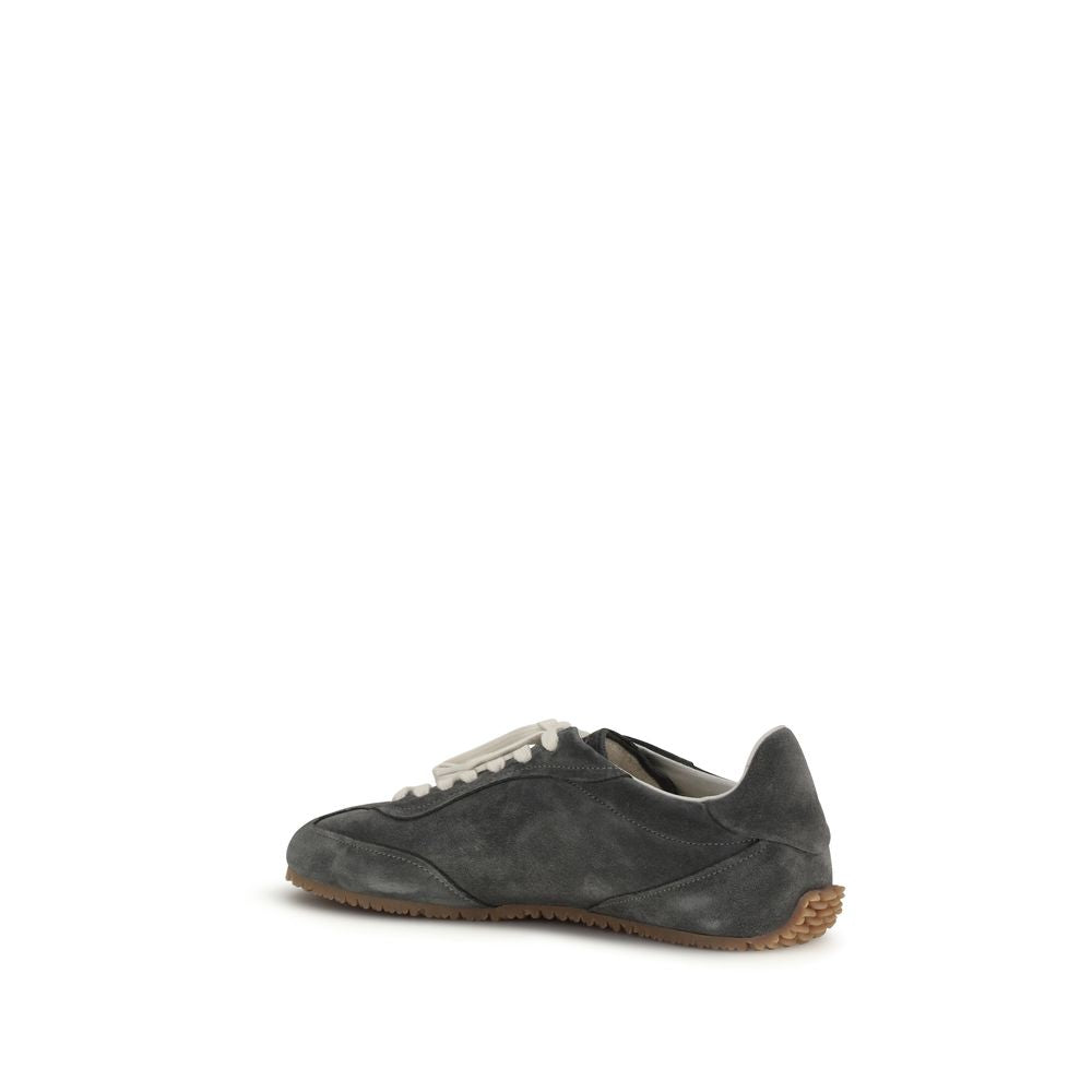 Baskets basses Axel Arigato en cuir de veau gris Bos Taurus