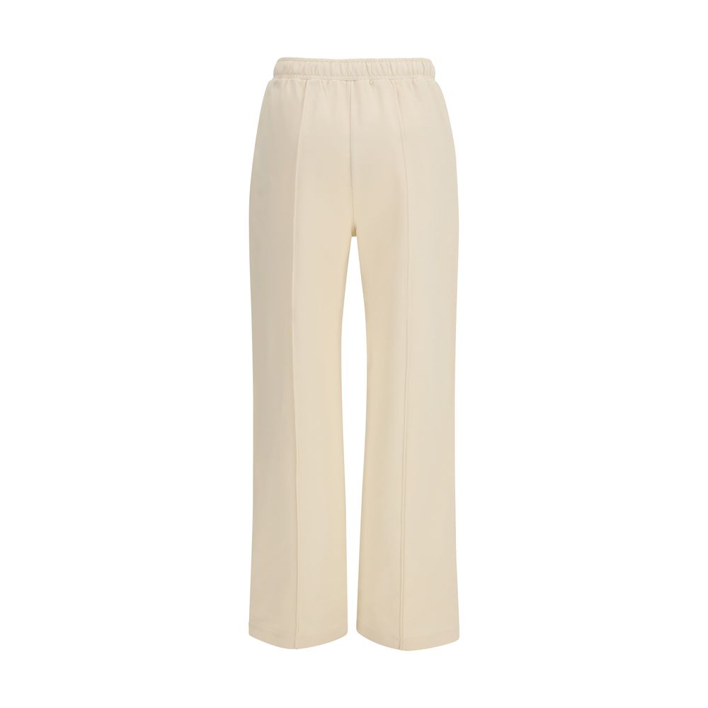 Pantalon de sport Moncler beige en coton