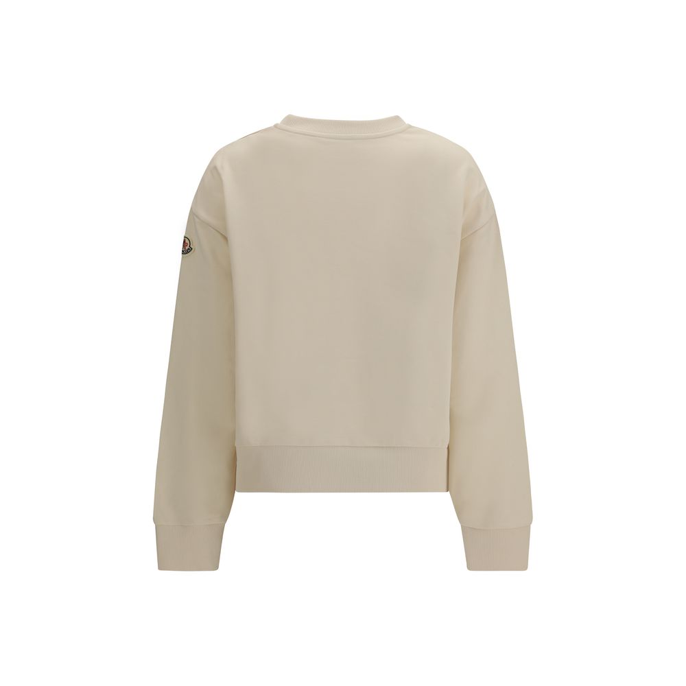 Sweat-shirt Moncler en coton beige