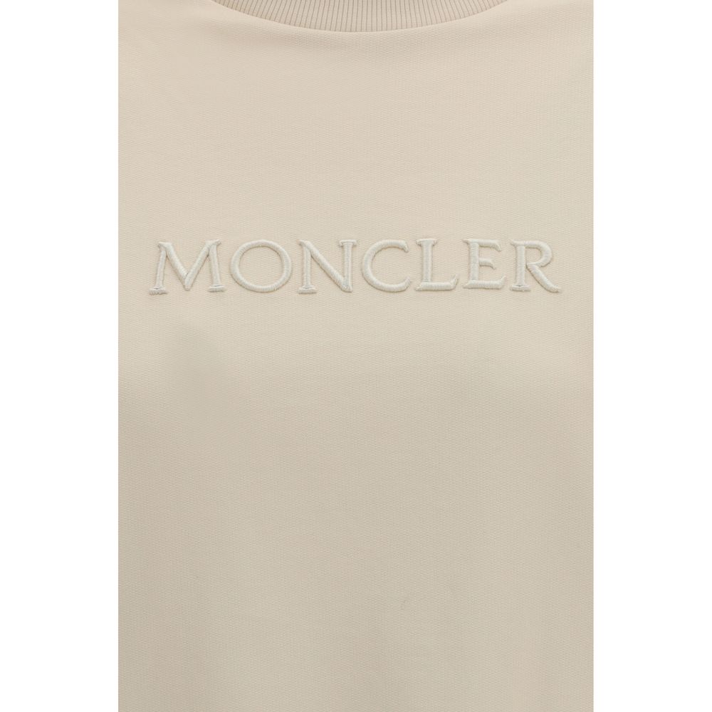 Sweat-shirt Moncler en coton beige