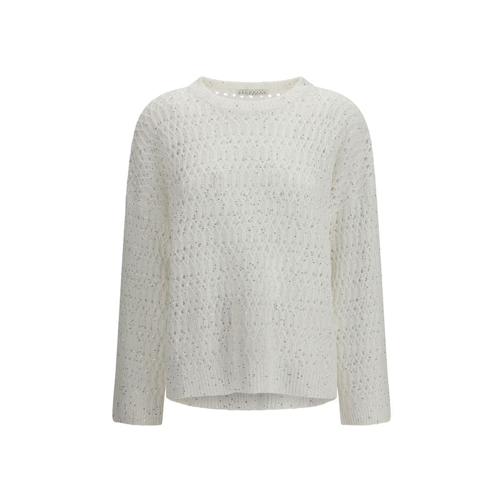 Brunello Cucinelli White Sweatshirt for Women