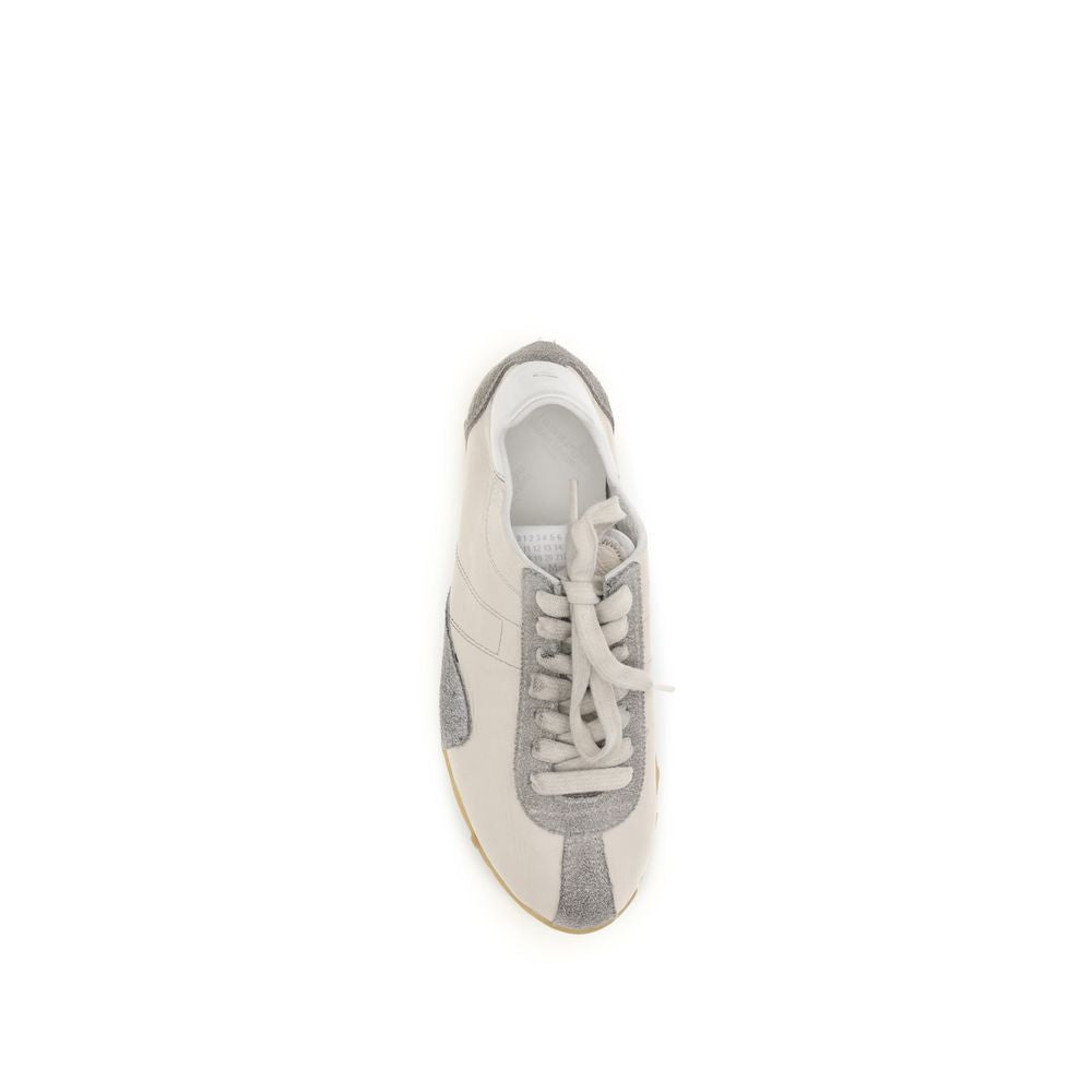 Maison Margiela Beige Athletic Sneakers for Women side view