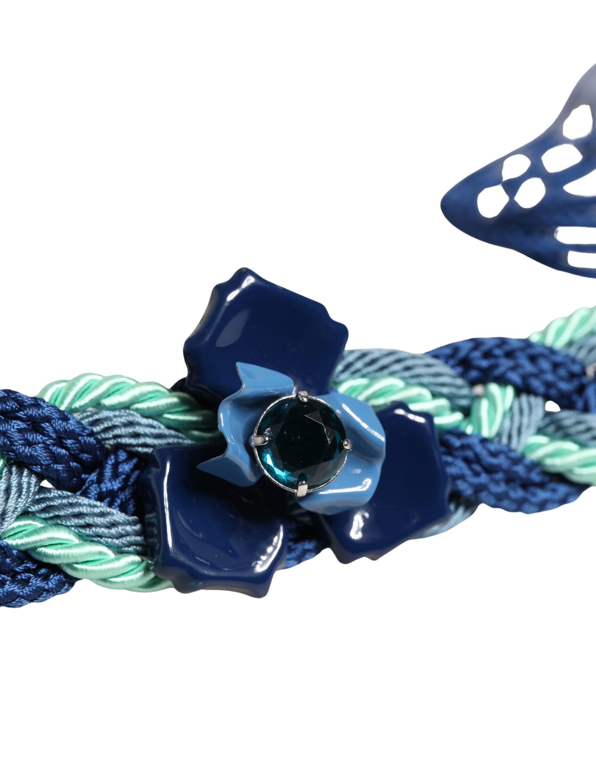 Ceinture Cavalli Class en corde torsadée multicolore avec boucle