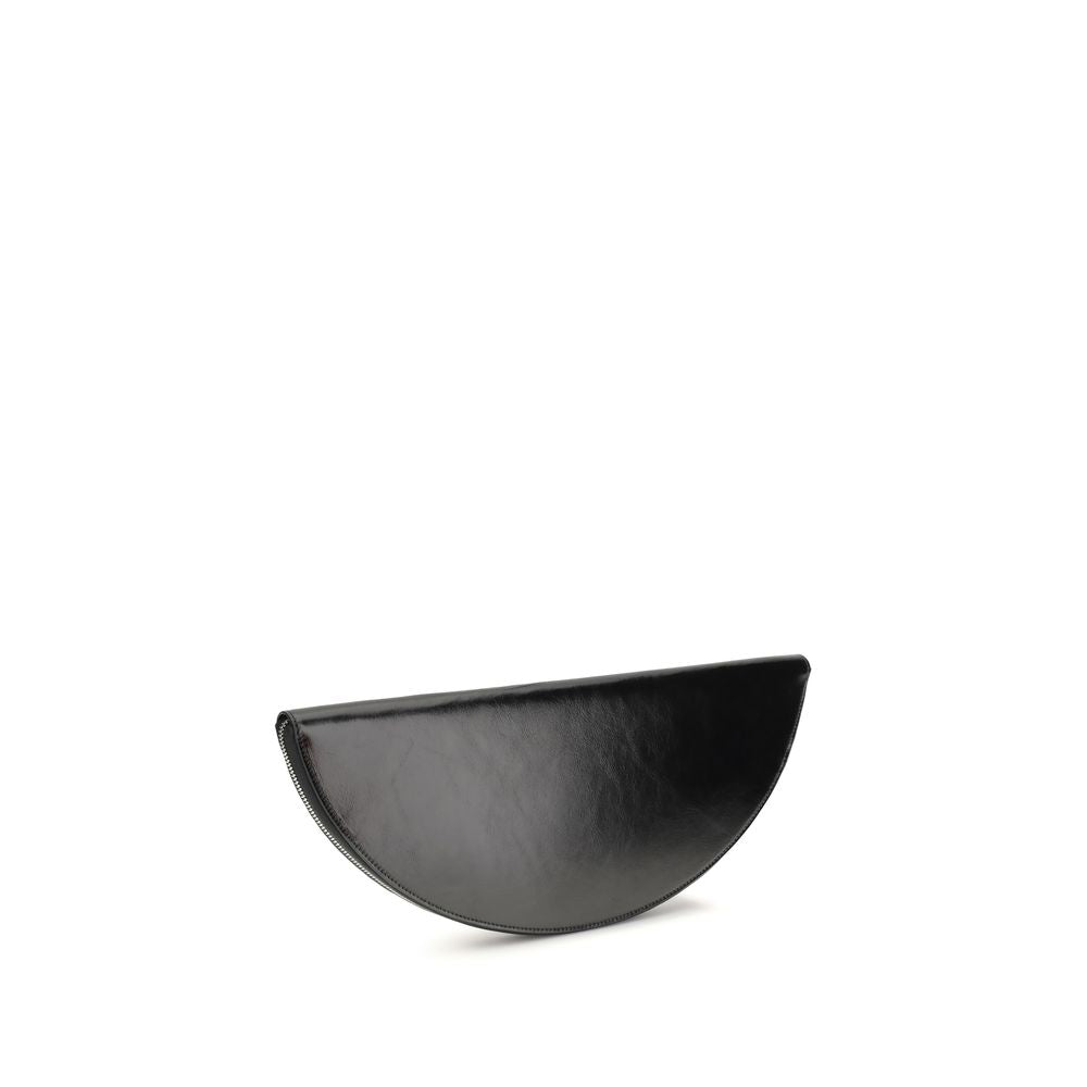 Pochette Maison Margiela en cuir de veau noir Bos Taurus