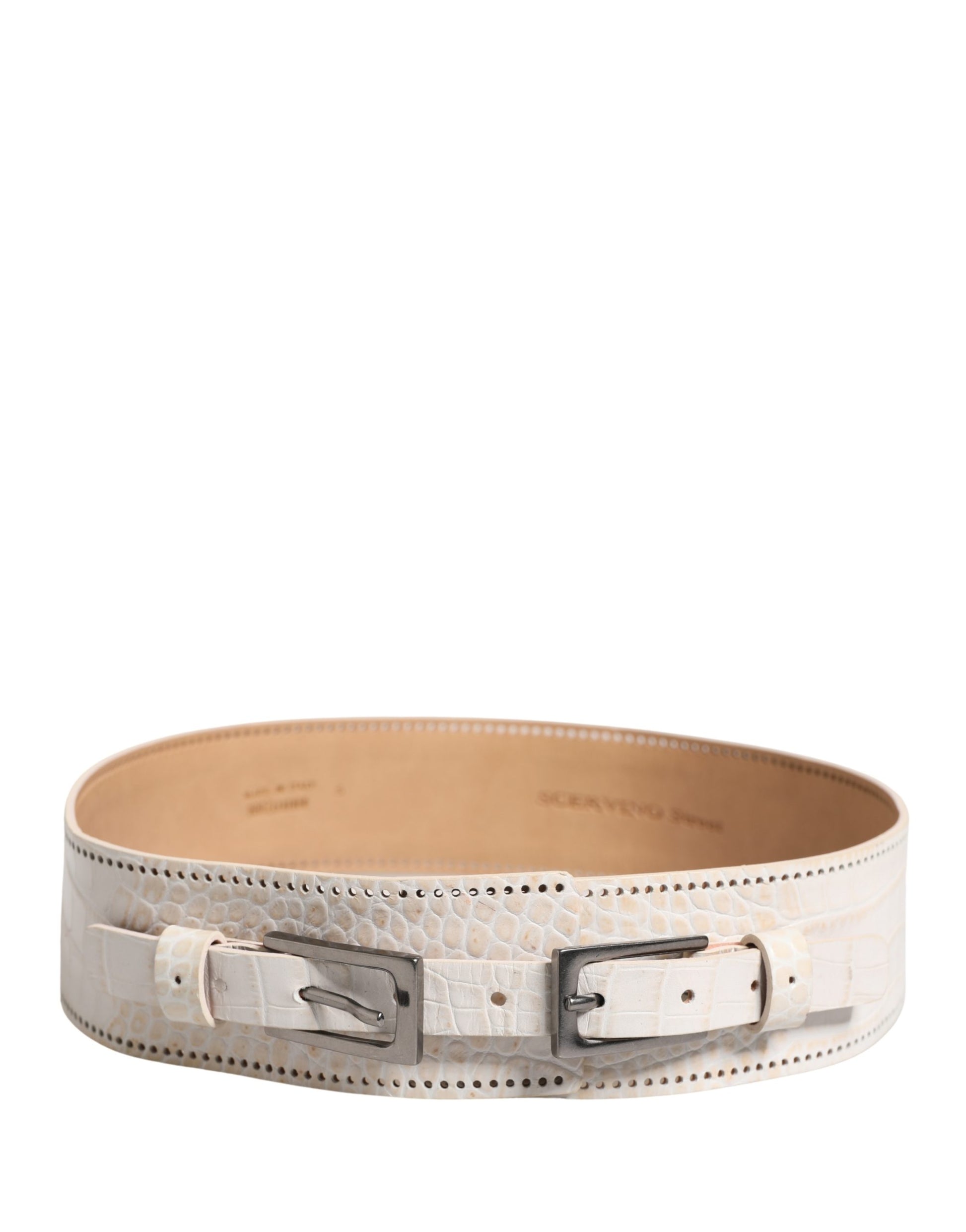 Scervino Street White Belt for Women detail view