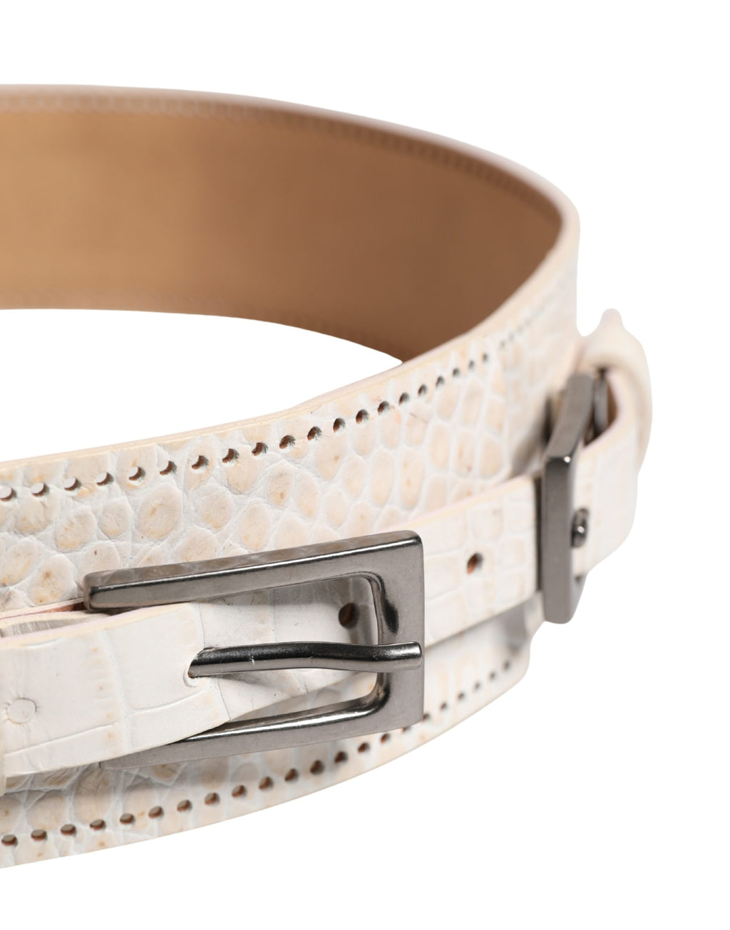 Scervino Street White Belt for Women side view