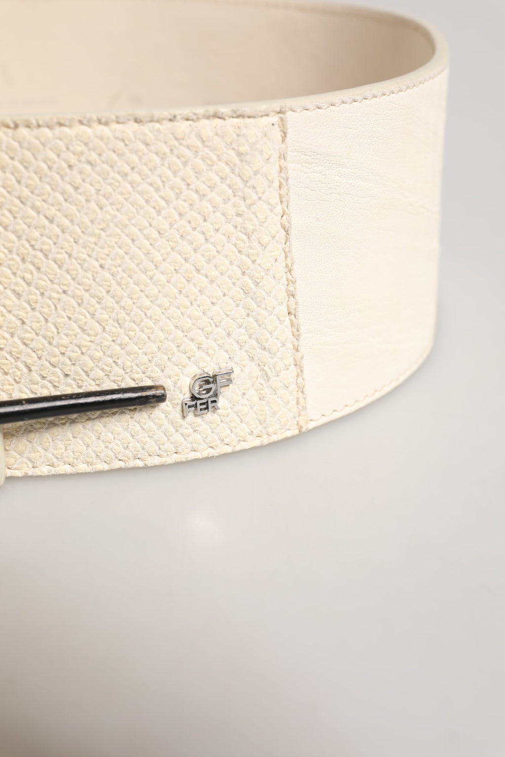 GF Ferre White Belt for Women additional view