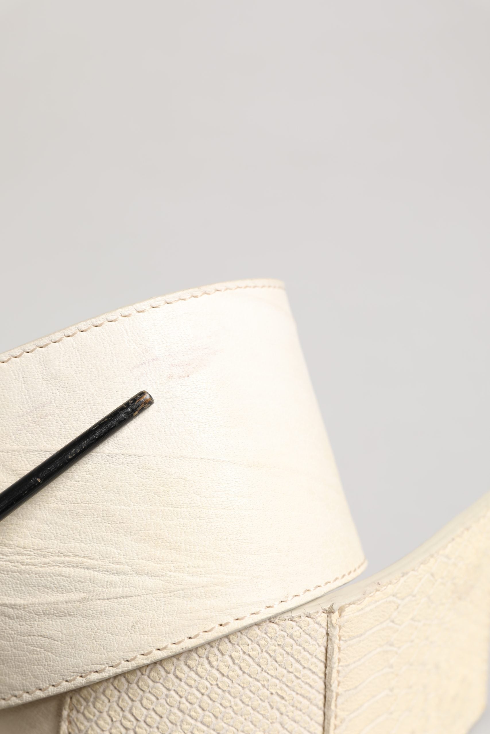 GF Ferre White Belt for Women additional view