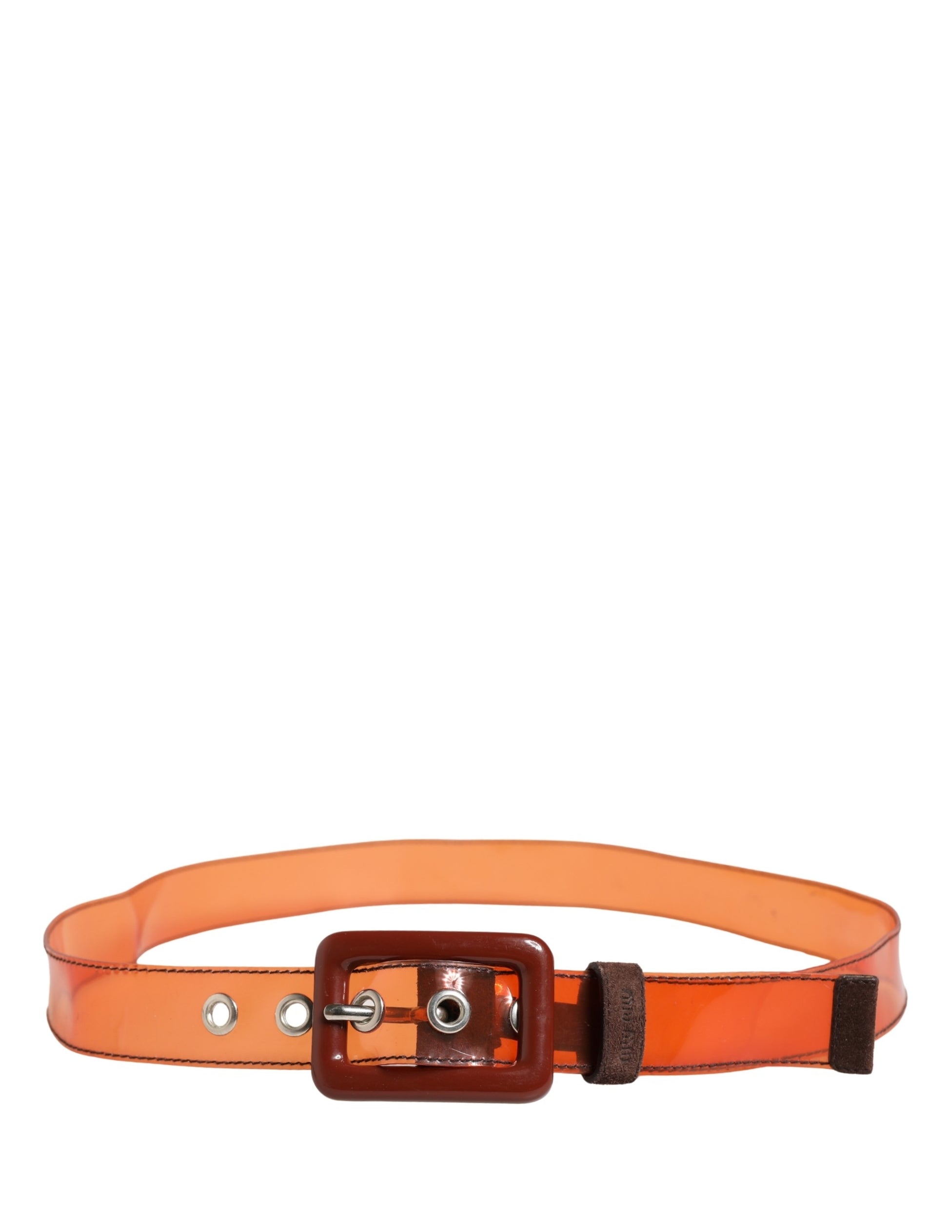 Miu Miu Orange Belt for Women detail view