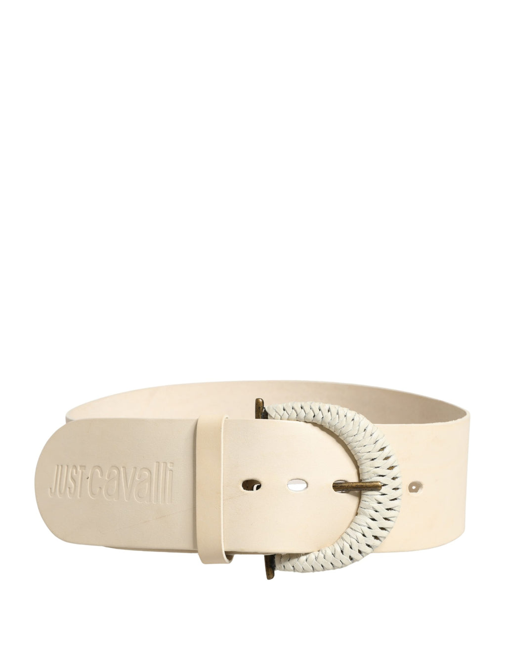 Cavalli Class White Belt for Women side view