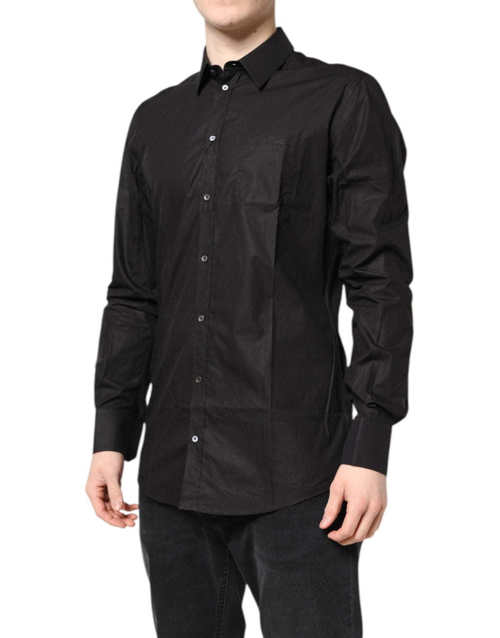 Dolce & Gabbana Black Dress Shirt for Men detail view