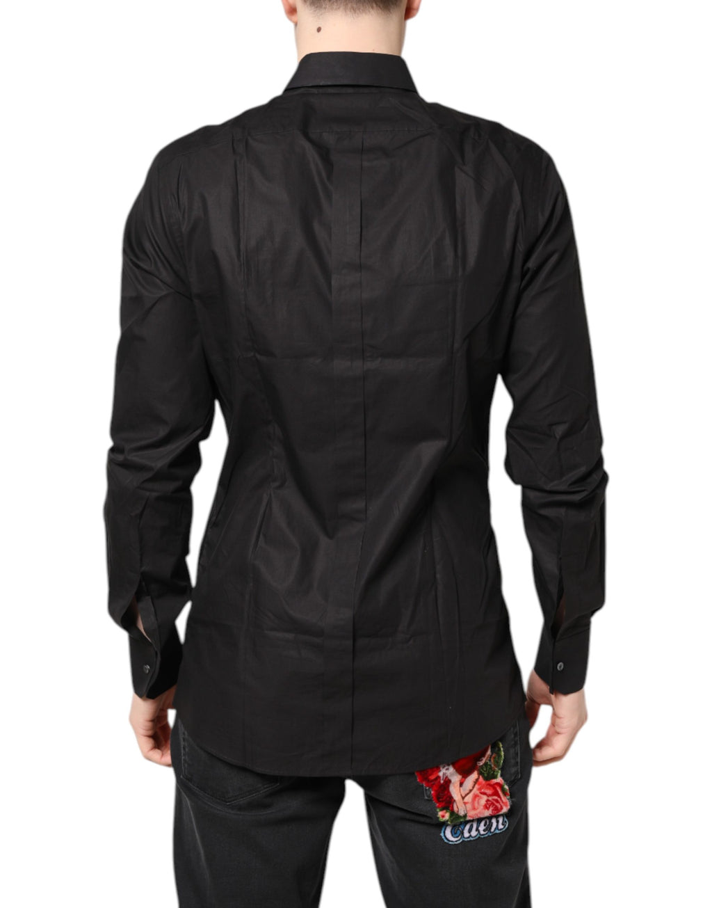 Dolce & Gabbana Black Dress Shirt for Men side view