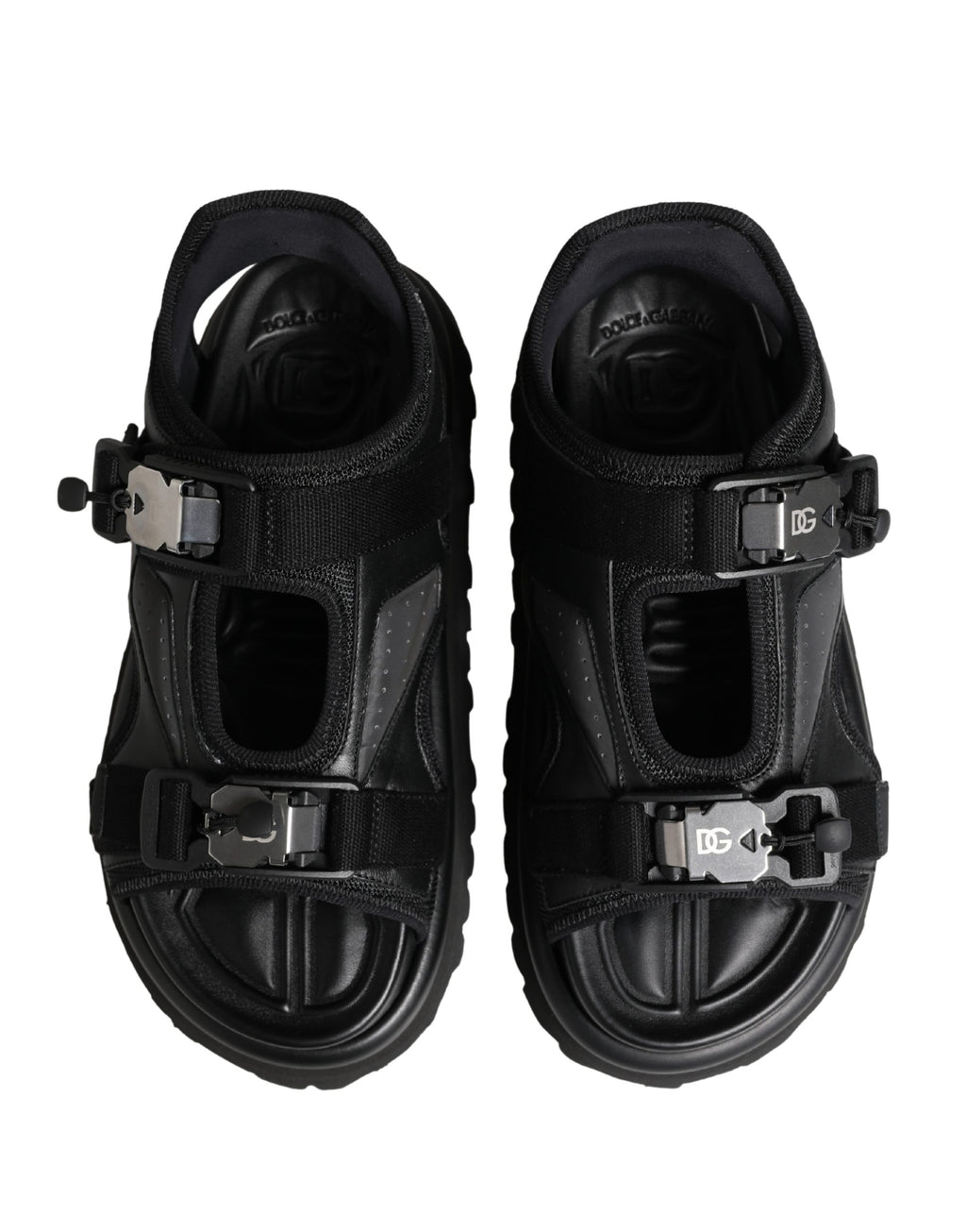 Dolce & Gabbana Black Strap Ons for Men side view