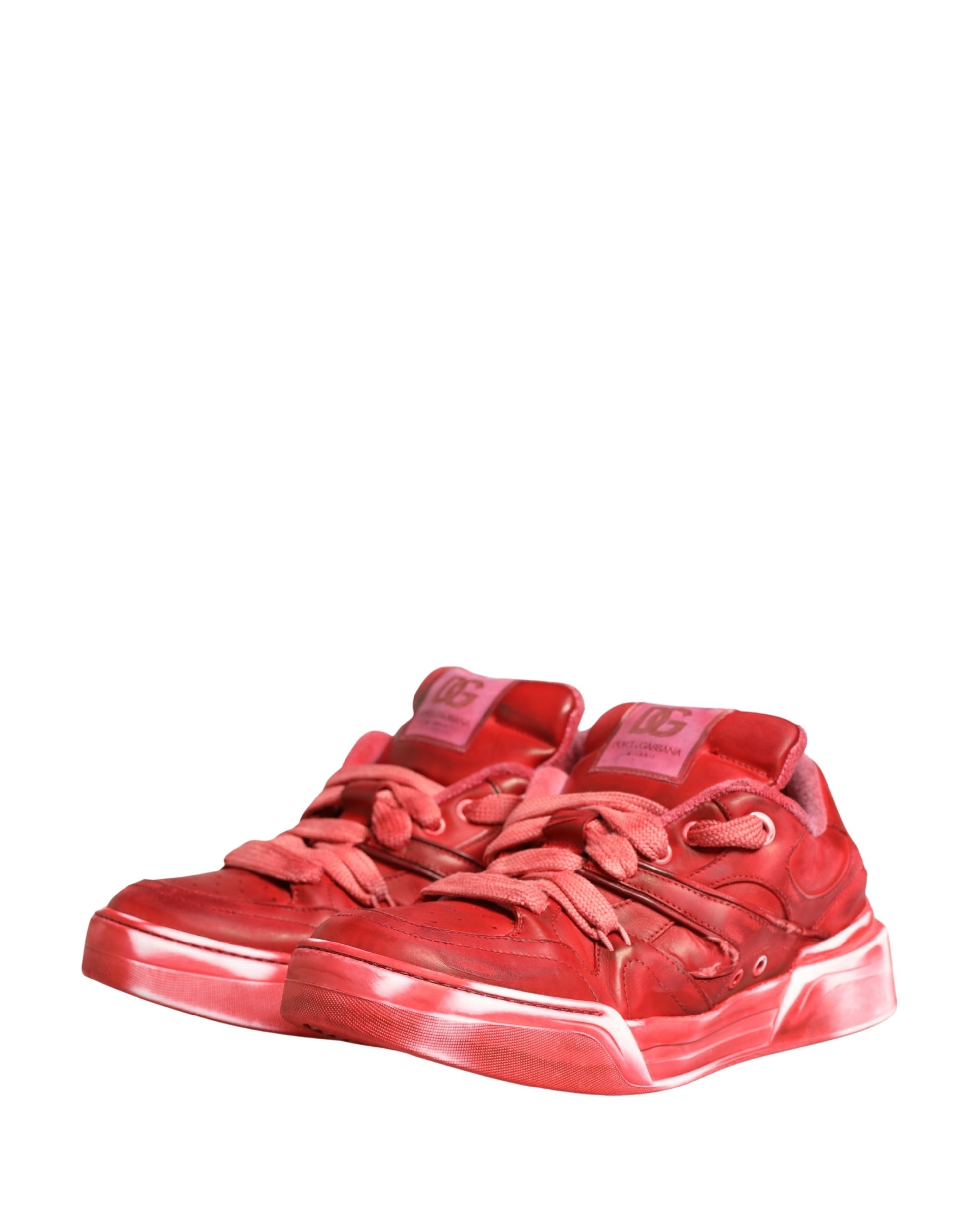 Dolce & Gabbana Red Low Top Sneakers for Men additional view