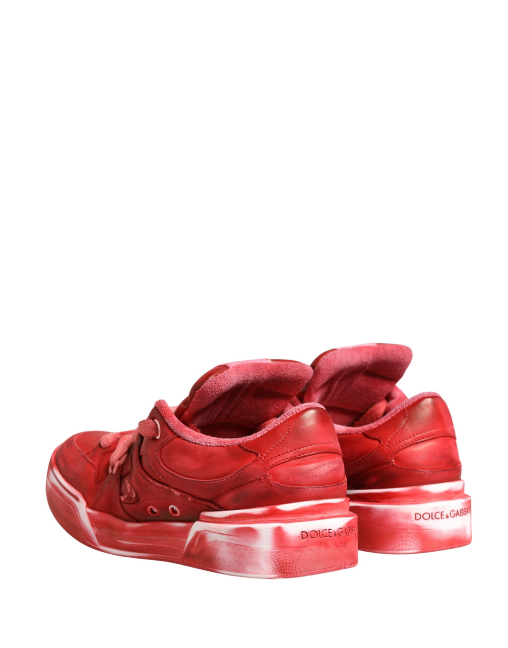 Dolce & Gabbana Red Low Top Sneakers for Men additional view