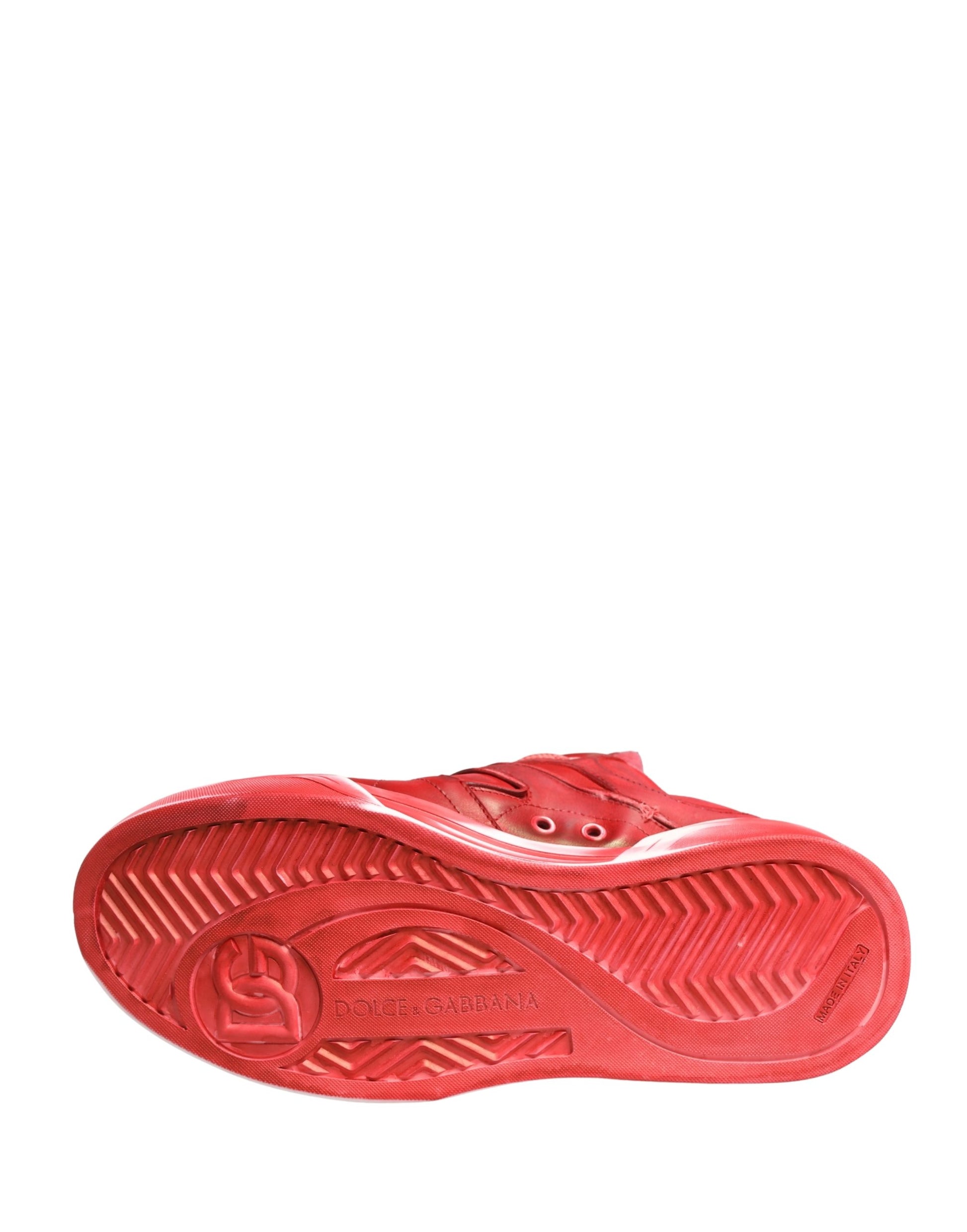 Dolce & Gabbana Red Low Top Sneakers for Men additional view