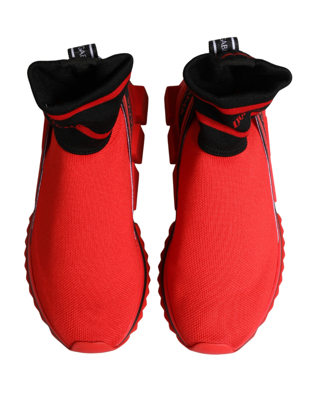 Dolce & Gabbana Red Athletic Sneakers for Women side view