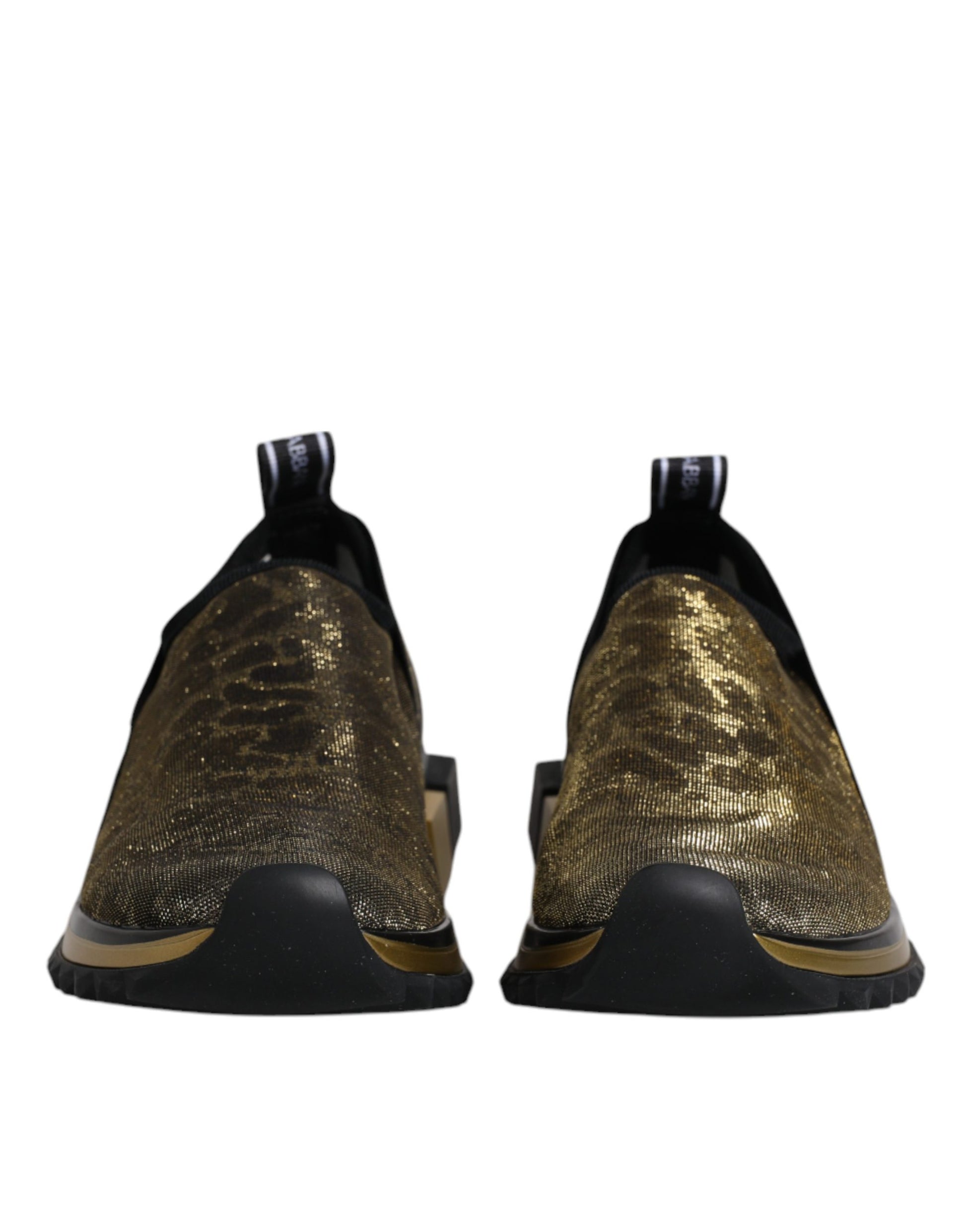 Dolce & Gabbana Gold Low Top Sneakers for Women detail view