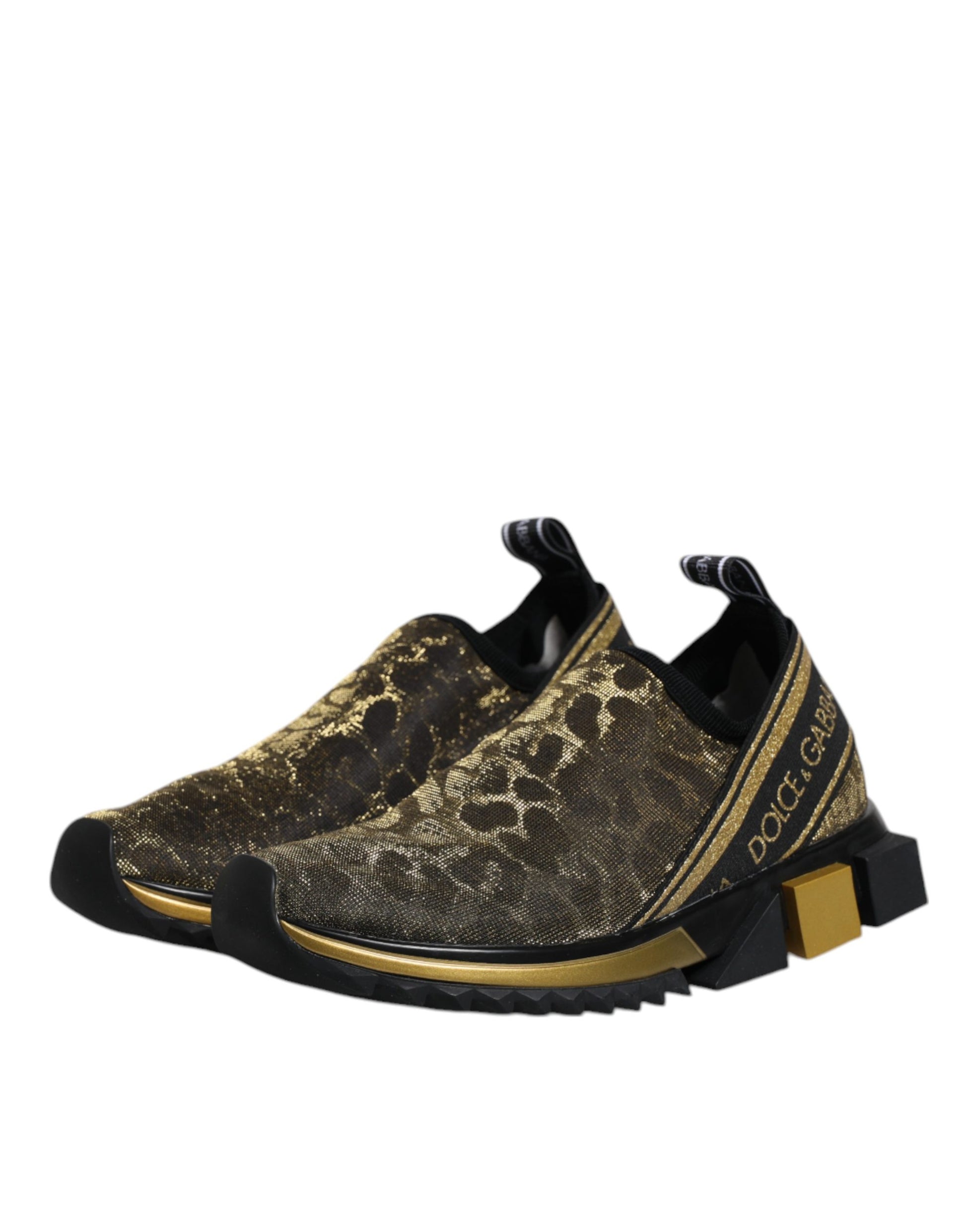 Dolce & Gabbana Gold Low Top Sneakers for Women additional view