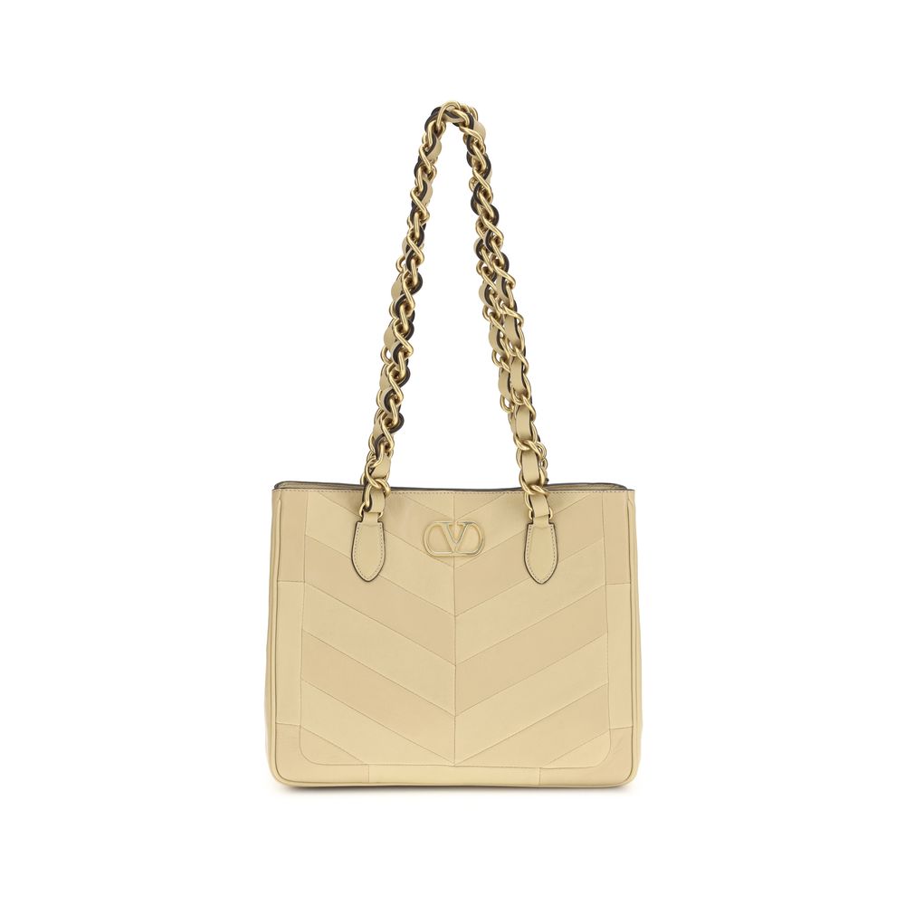 Sac bandoulière Valentino Garavani en cuir nappa / veau Bos Taurus doré