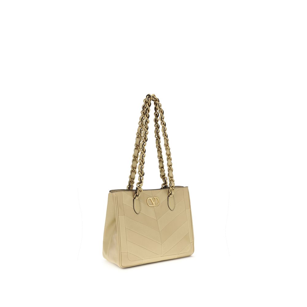 Sac bandoulière Valentino Garavani en cuir nappa / veau Bos Taurus doré