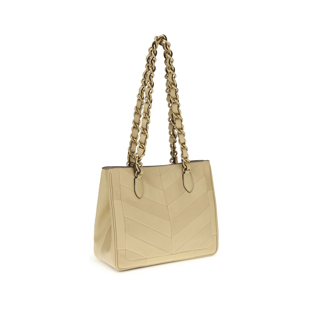 Sac bandoulière Valentino Garavani en cuir nappa / veau Bos Taurus doré