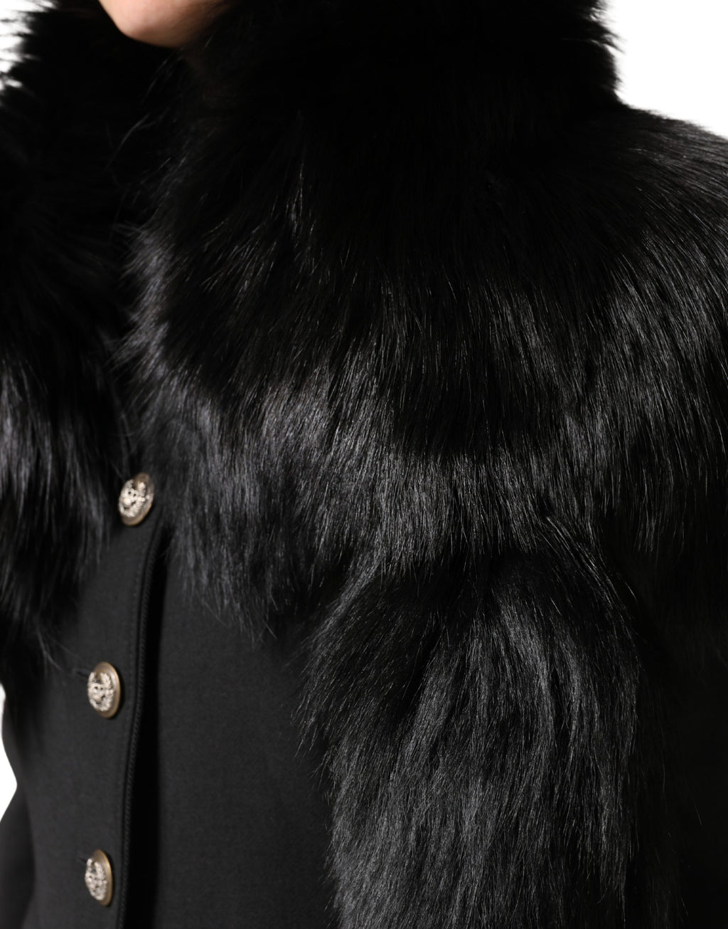 Dolce & Gabbana Black Scarf for Women side view