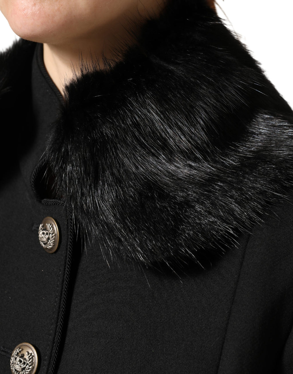 Dolce & Gabbana Black Scarf for Women side view