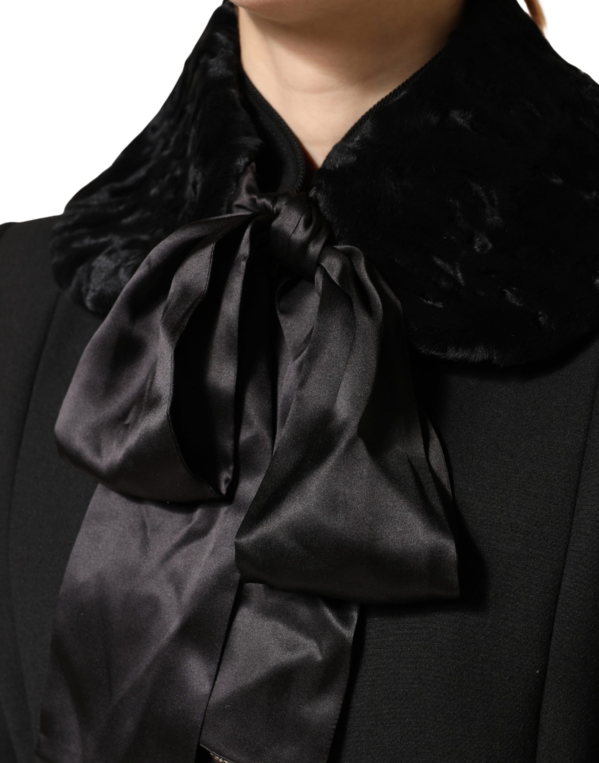 Dolce & Gabbana Black Scarf for Women side view