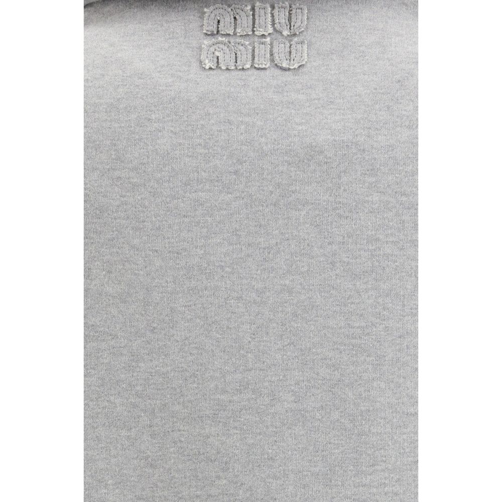 Miu Miu Grey Sweatshirt for Women side view