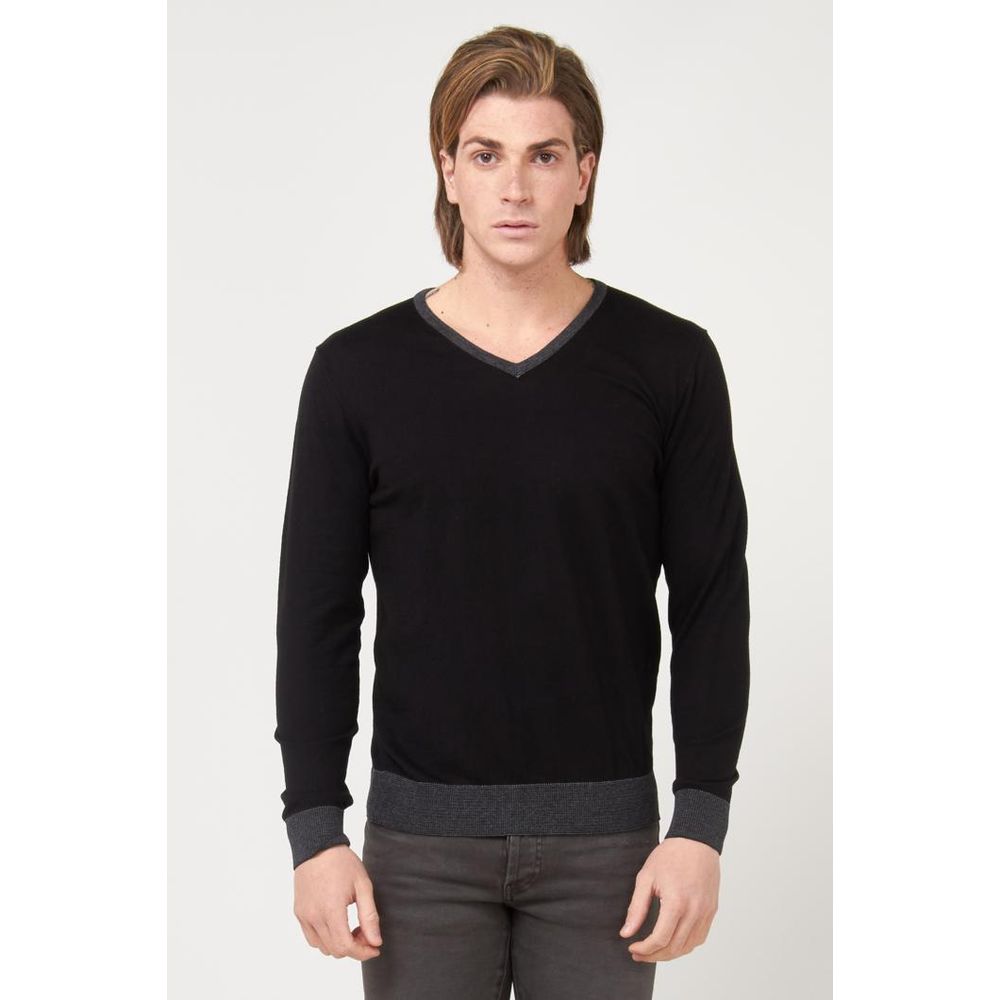 Gas Black Cotton Sweatshirt