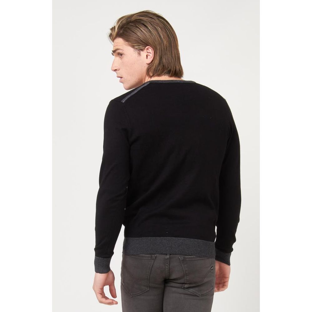 Gas Black Cotton Sweatshirt