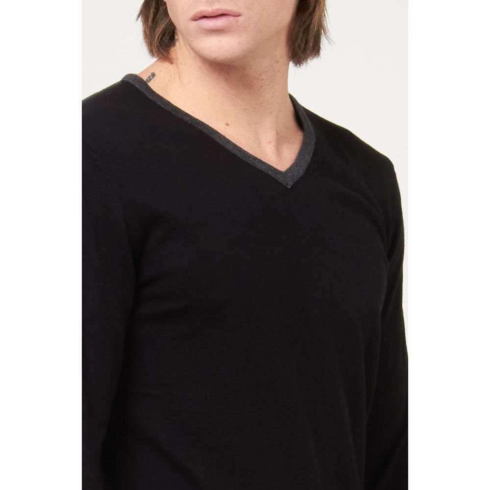 Gas Black Cotton Sweatshirt