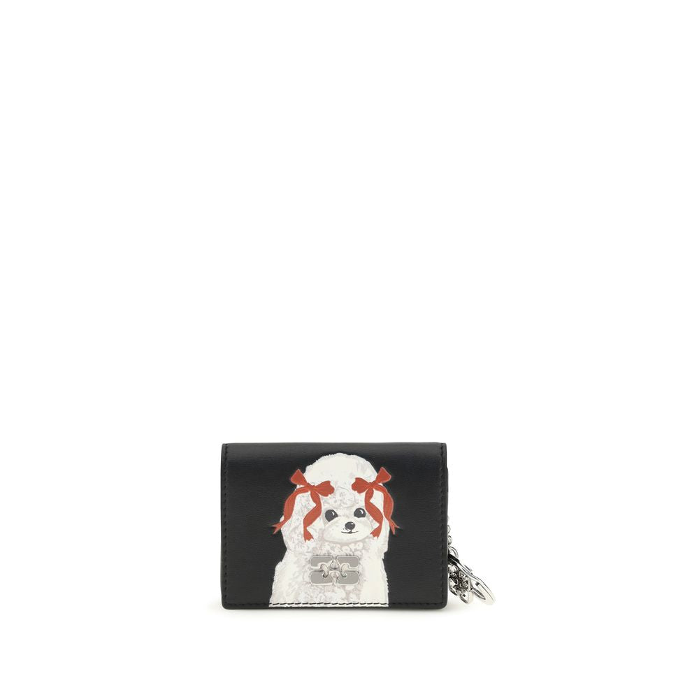 Ganni Black Wallet for Women