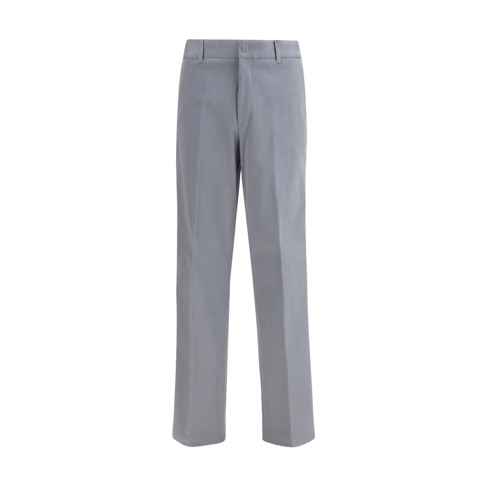 Fendi Grey Casual Pants for Men