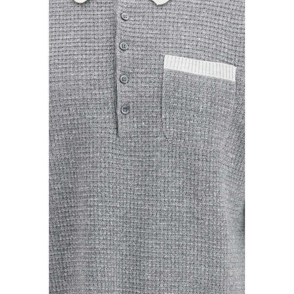 Thom Browne Grey Dress Shirt for Men detail view