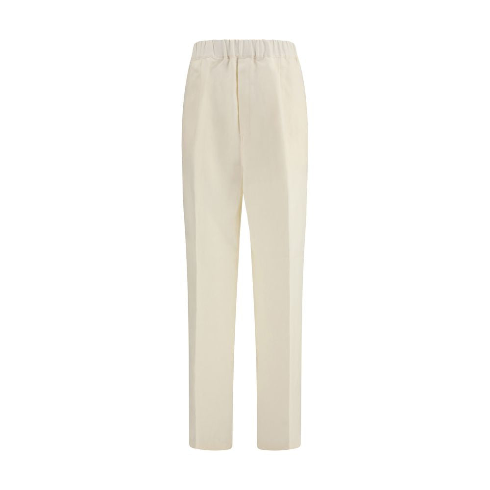 Pantalon décontracté Laneus en viscose beige