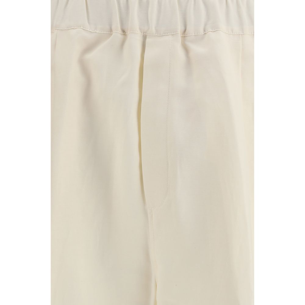 Pantalon décontracté Laneus en viscose beige