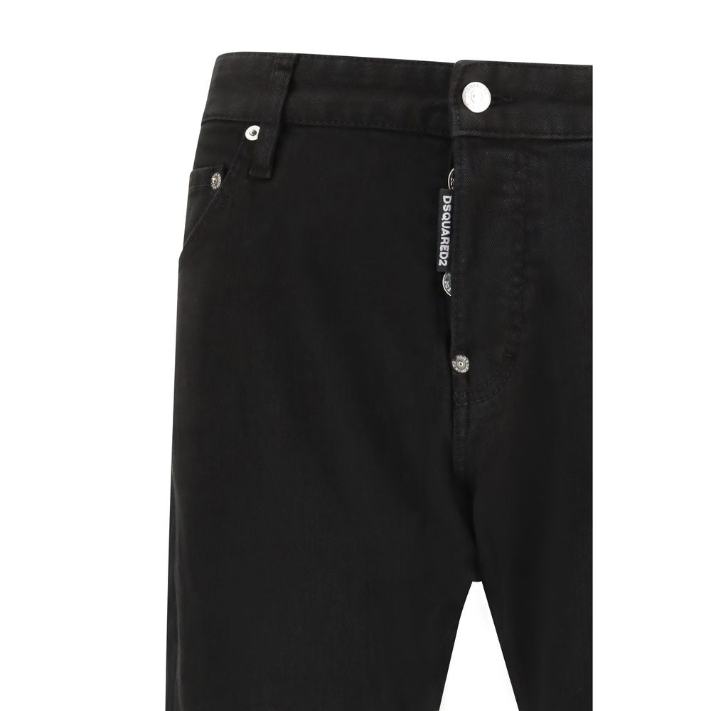Dsquared² Black Slim Fit Jeans for Men detail view