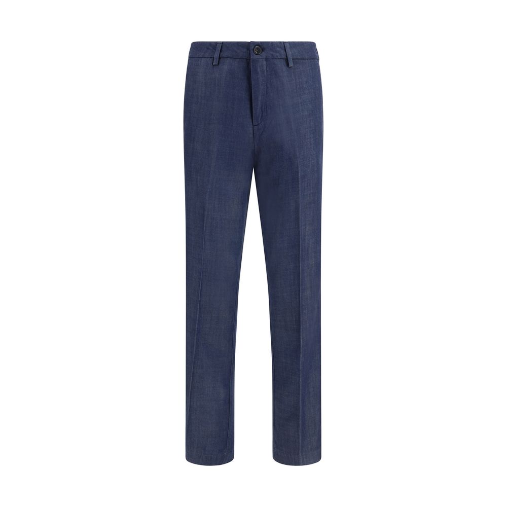 Pantalon habillé Cruna bleu Tencel
