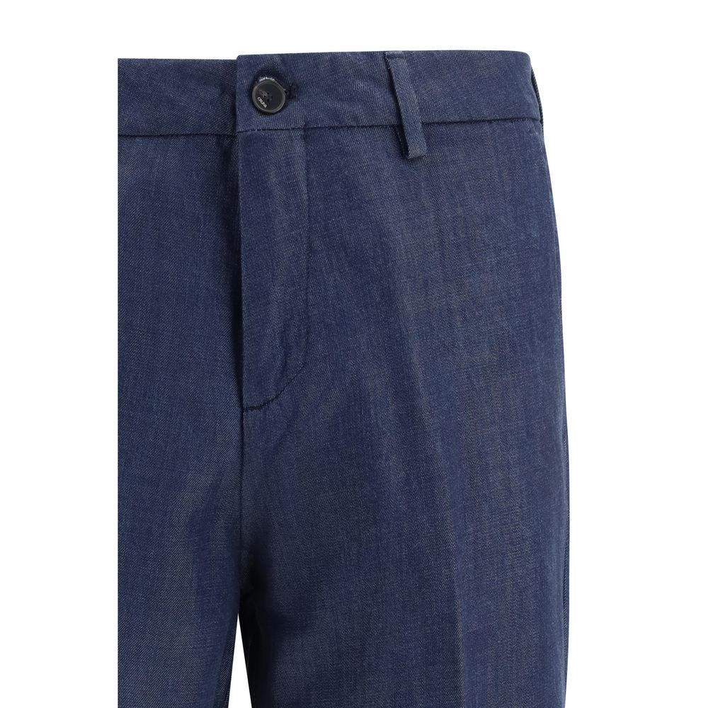 Pantalon habillé Cruna bleu Tencel