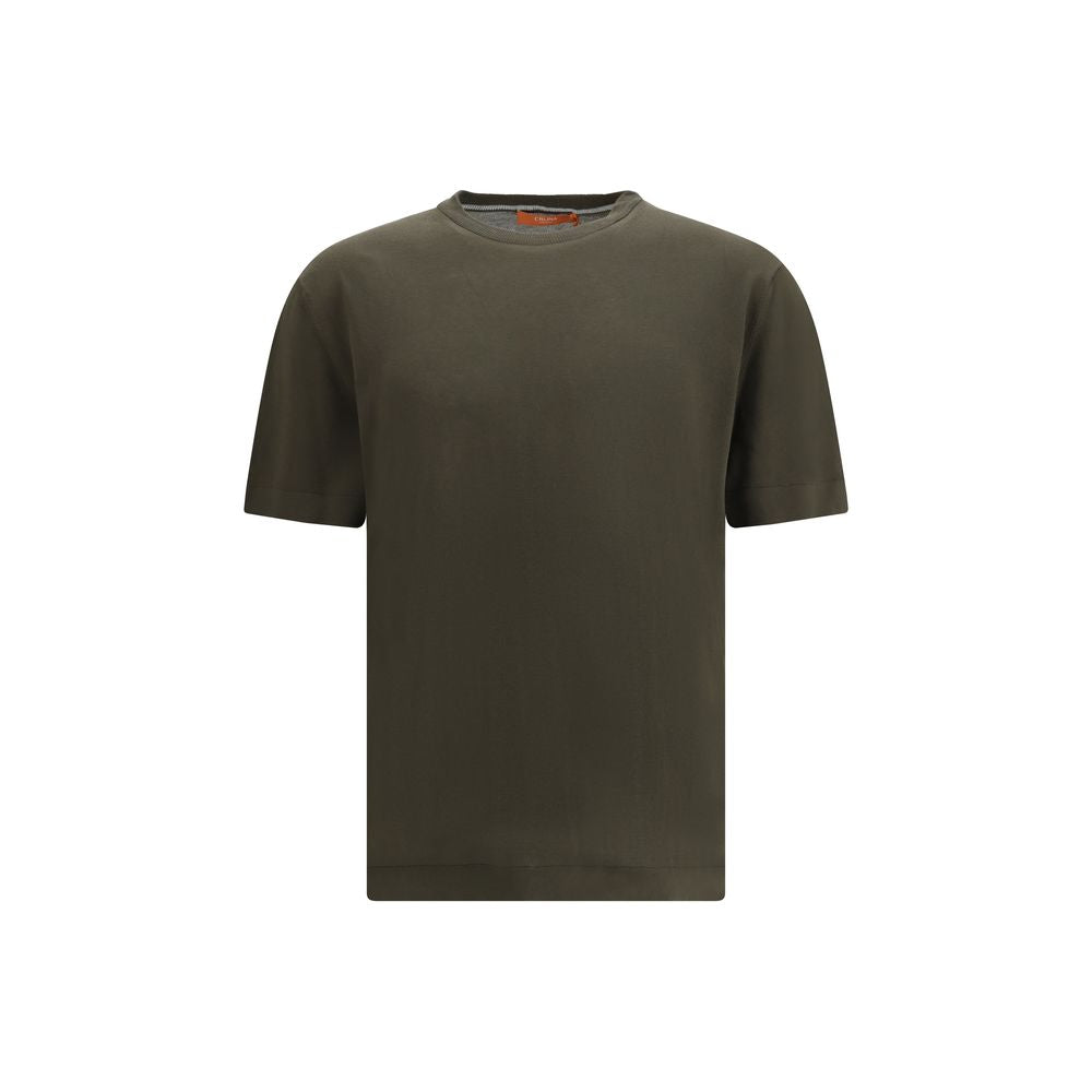 T-shirt bicolore en coton Cruna